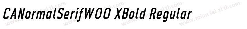 CANormalSerifW00 XBold Regular字体转换